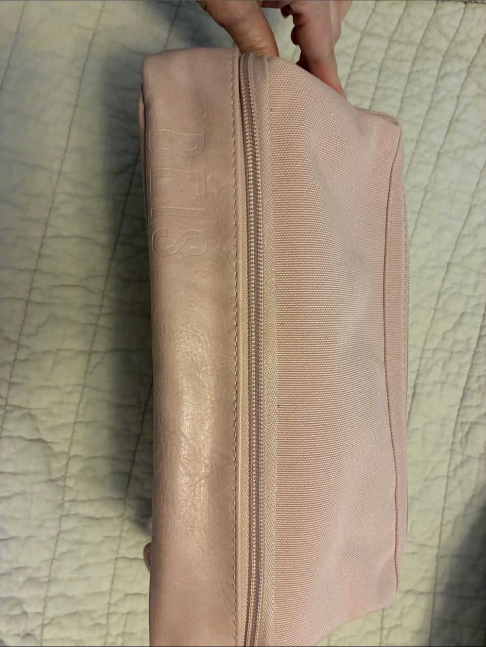 BÉIS The Dopp Kit Toiletry Bag Atlas Pink Multi-Compartment Travel Case